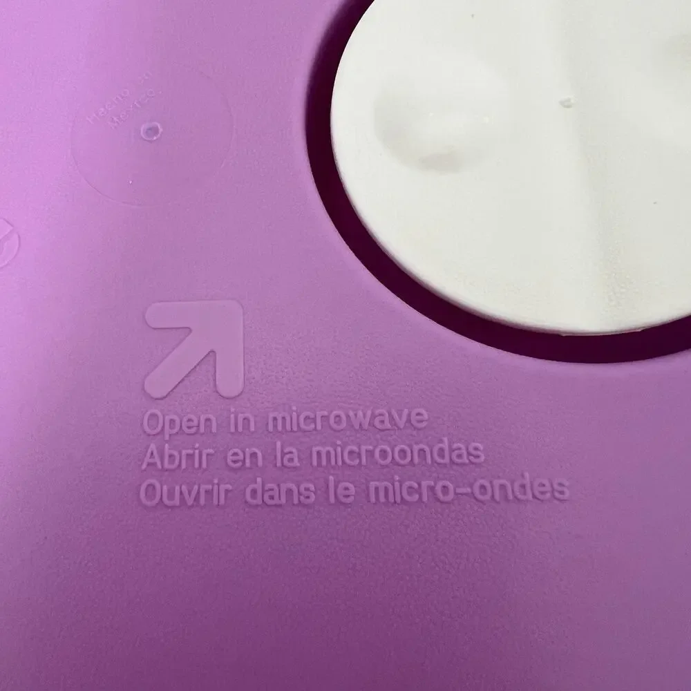 NEW Tupperware Microwave Round Rock N Serve 3.3L 3.5 qtr Purple Sheer With Lid